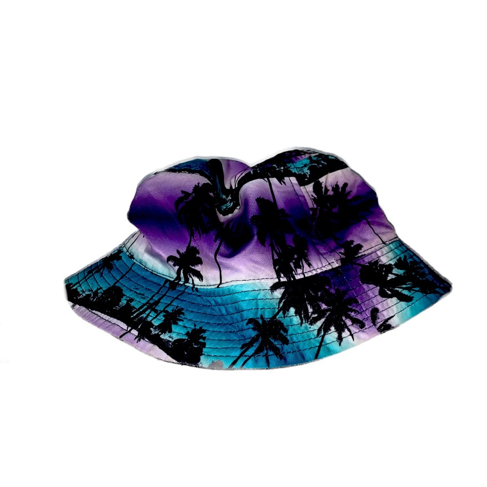One Size Purple/Blue Paradise Bucket Hat